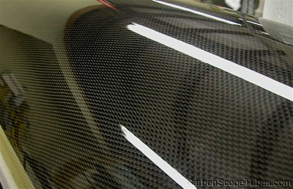 Carbon fiber tube close-up image